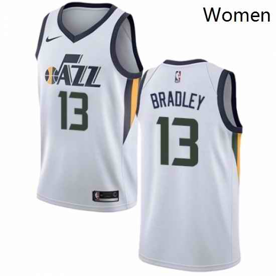 Womens Nike Utah Jazz 13 Tony Bradley Authentic NBA Jersey Association Edition